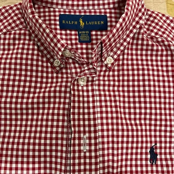 Boys Ralph Lauren long sleeve Polo M 10-12 - Picture 6 of 6